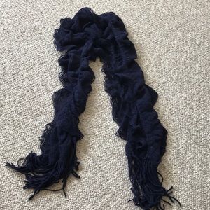 Beautiful blue knit scarf